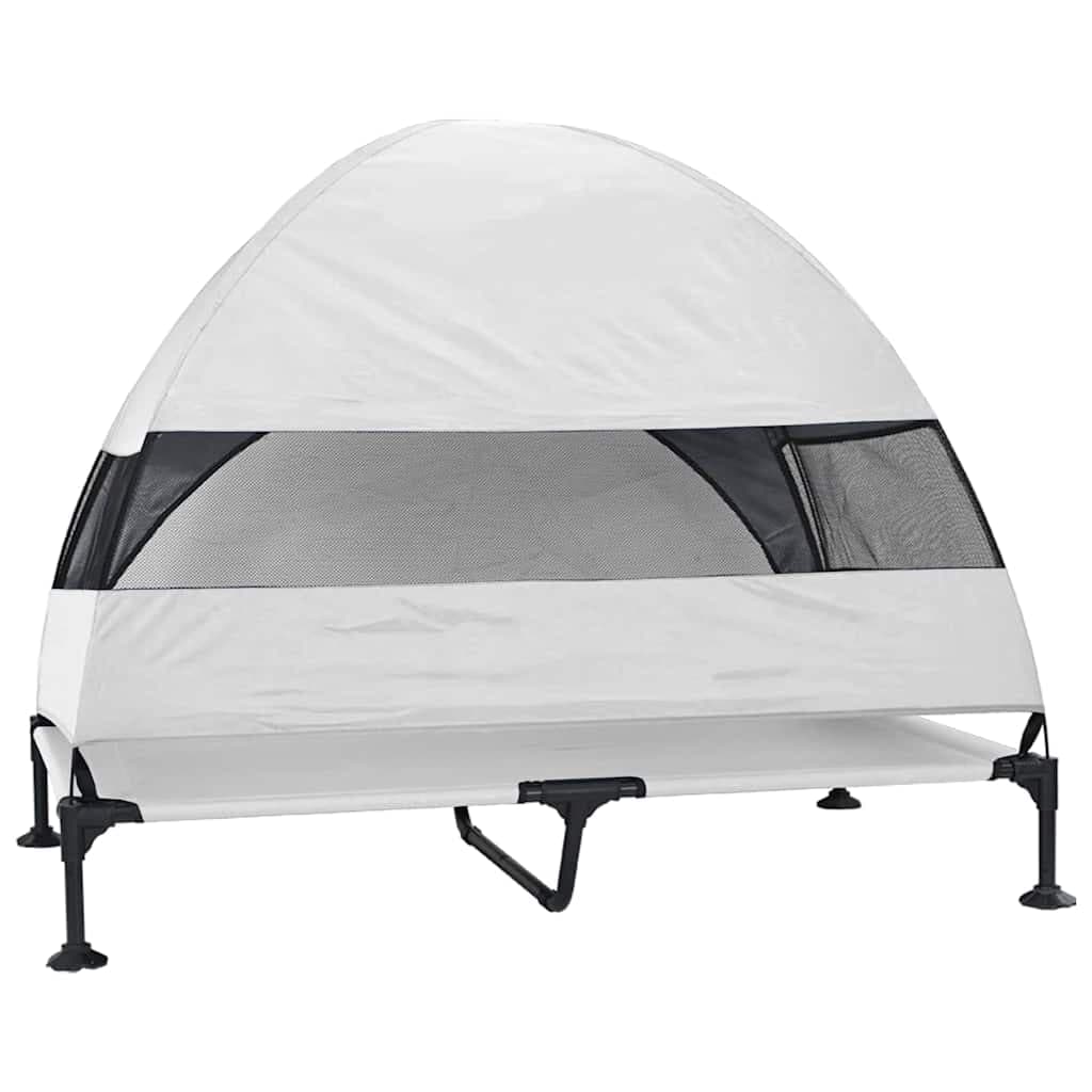 Letto per Cani Elevato 127 x 81 x 108 cm Tessuto e acciaio — miniatura 6 di 10
