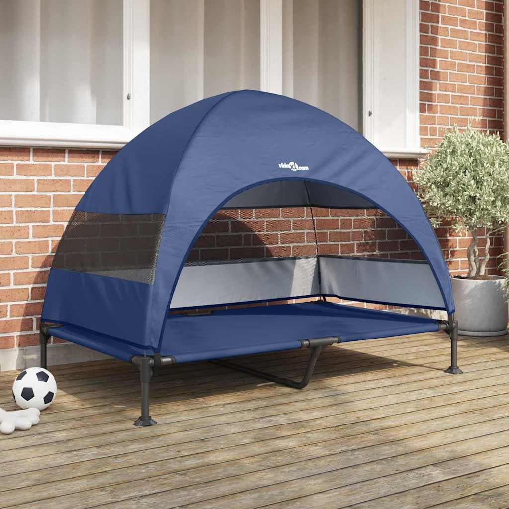 Letto per Cani Elevato 127 x 81 x 108 cm Tessuto e acciaio — miniatura 1 di 10