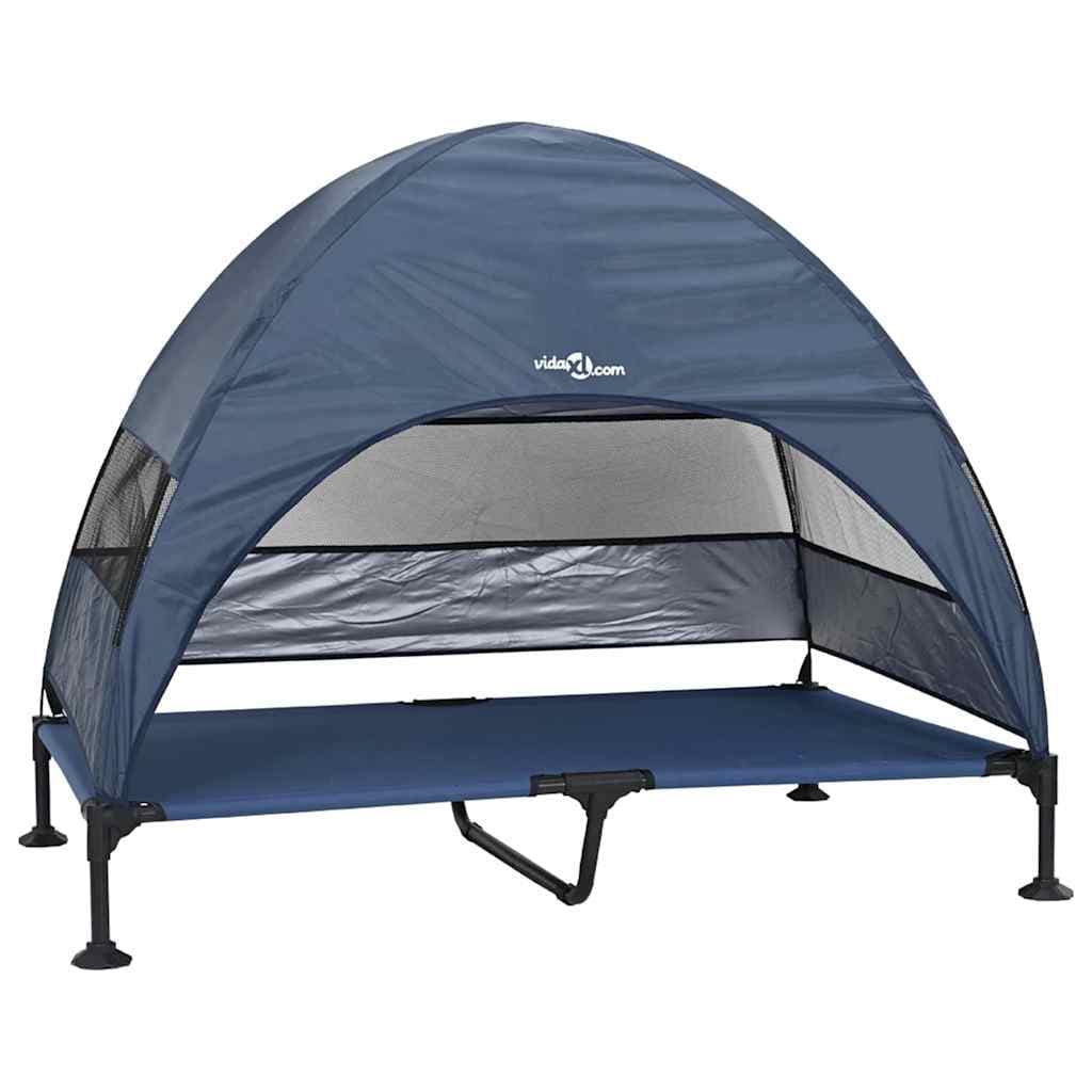Letto per Cani Elevato 127 x 81 x 108 cm Tessuto e acciaio — miniatura 2 di 10