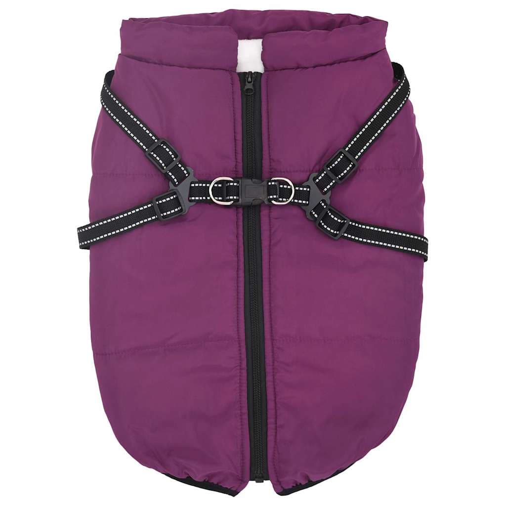 Cappotto Cani Imbracatura Impermeabile Riflettente Viola L48 — miniatura 1 di 8