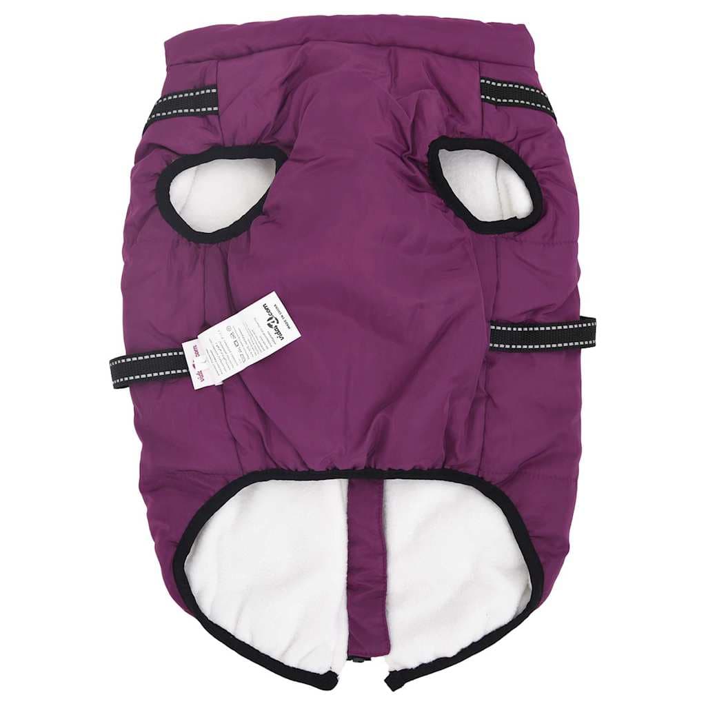Cappotto Cani Imbracatura Impermeabile Riflettente Viola L48 — miniatura 3 di 8