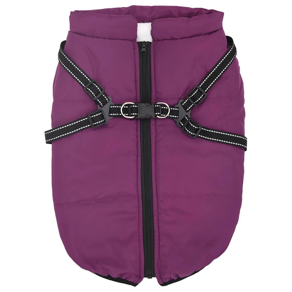 Cappotto Cani Imbracatura Impermeabile Riflettente Viola L68 — miniatura 1 di 8