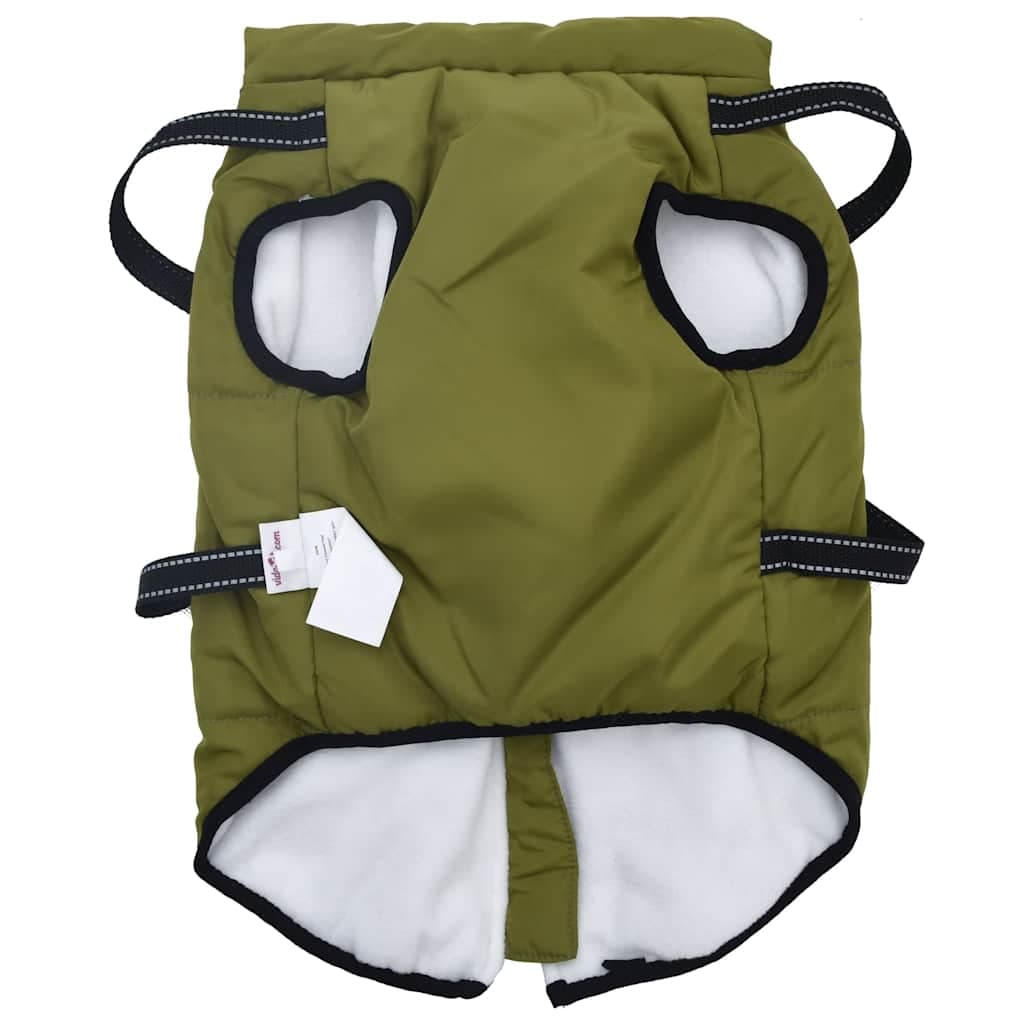 Cappotto Cani Imbracatura Impermeabile Riflettente Verde L44 — miniatura 3 di 8