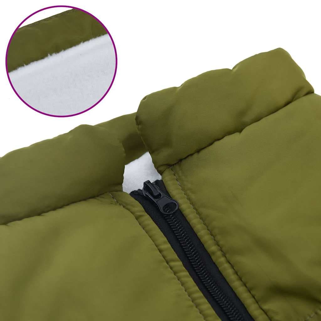 Cappotto Cani Imbracatura Impermeabile Riflettente Verde L44 — miniatura 5 di 8