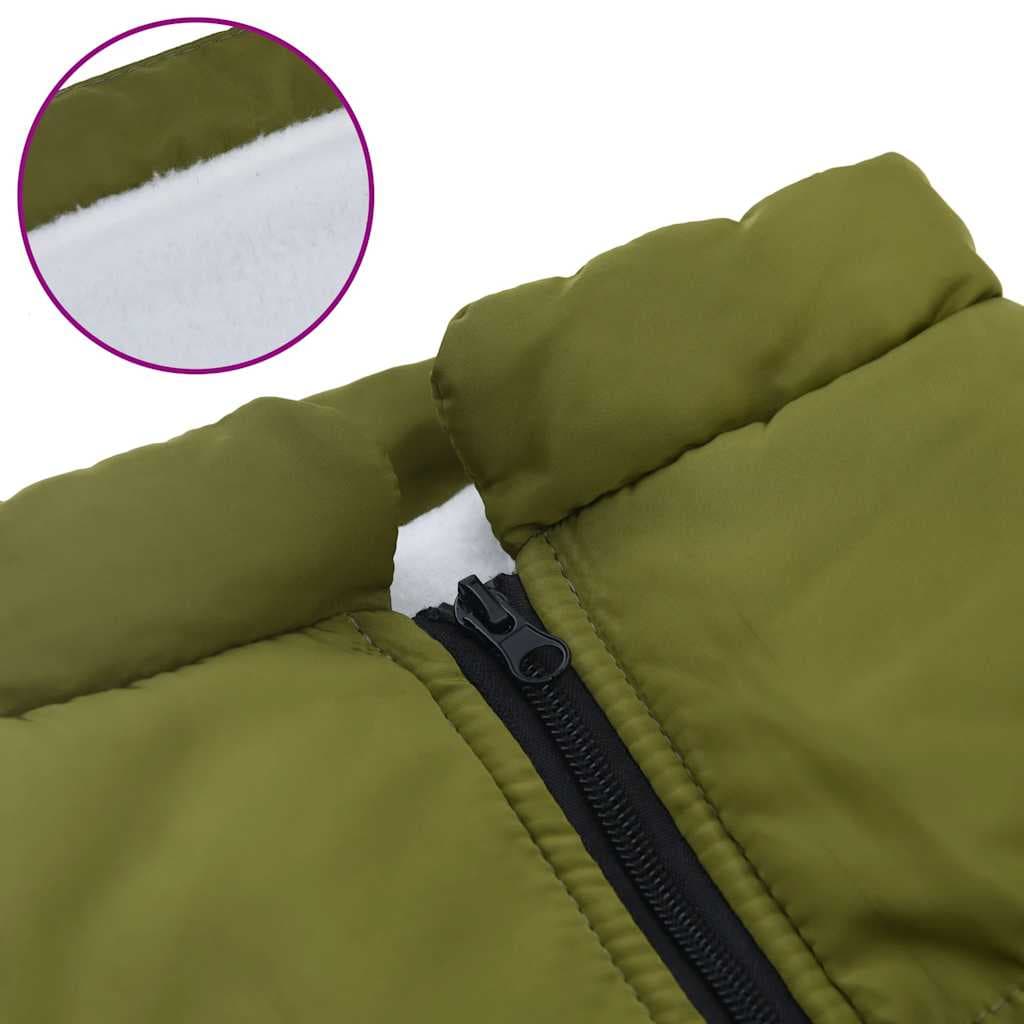 Cappotto Cani Imbracatura Impermeabile Riflettente Verde L48 — miniatura 5 di 8