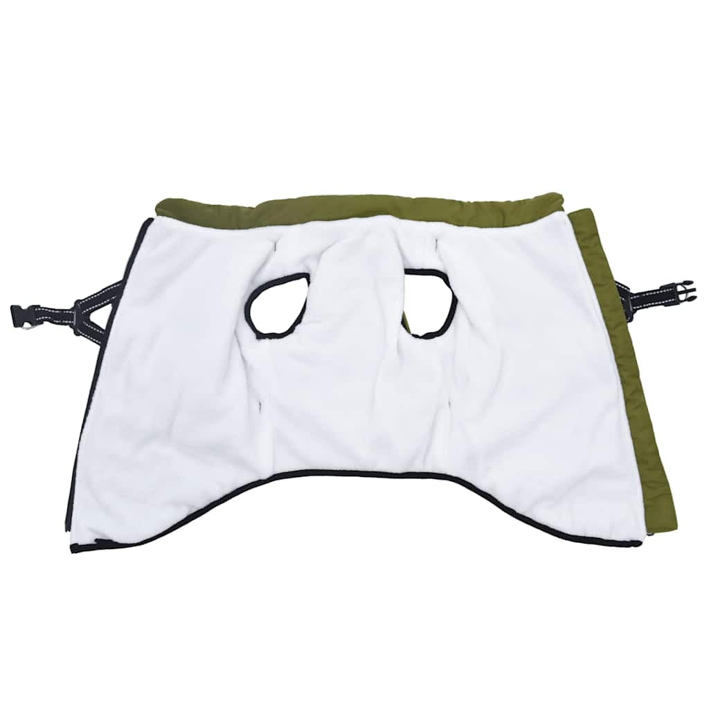 Cappotto Cani Imbracatura Impermeabile Riflettente Verde L52 — miniatura 2 di 8