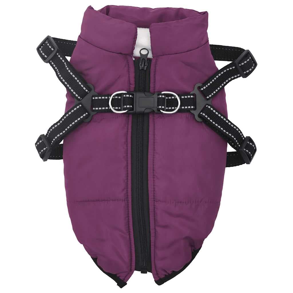 Cappotto Cani Imbracatura Impermeabile Riflettente Viola L28 — miniatura 1 di 8