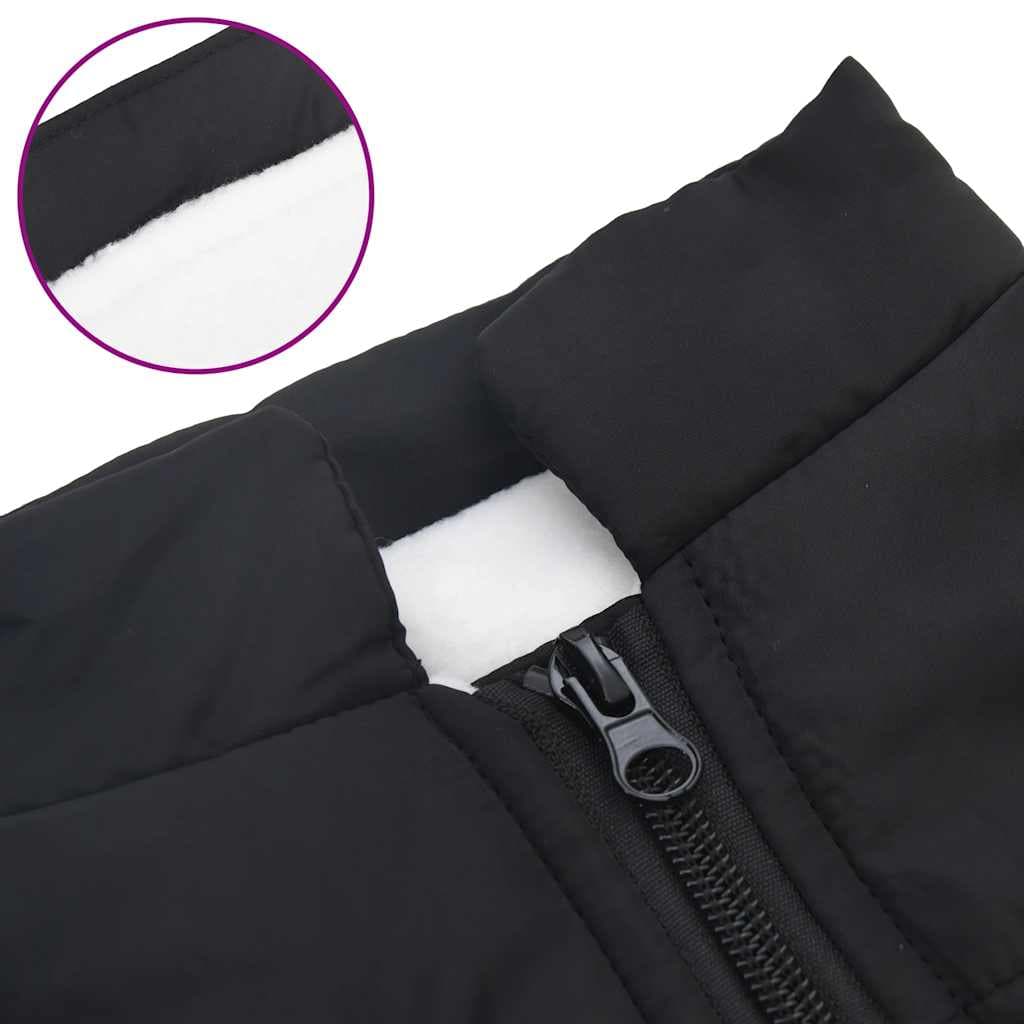 Cappotto Cani con Imbracatura Impermeabile Riflettente Nero L36 — miniatura 5 di 8