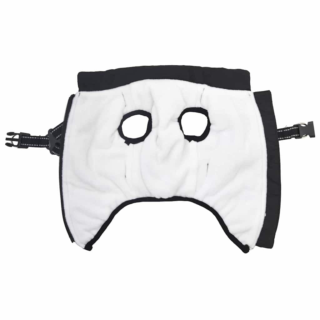 Cappotto Cani con Imbracatura Impermeabile Riflettente Nero L40 — miniatura 2 di 8