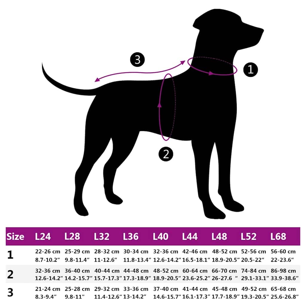 Cappotto Cani con Imbracatura Impermeabile Riflettente Nero L44 — miniatura 8 di 8