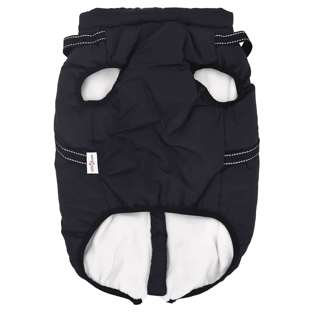 Cappotto Cani Imbracatura Impermeabile Riflettente Blu Navy L52 — miniatura 3 di 8
