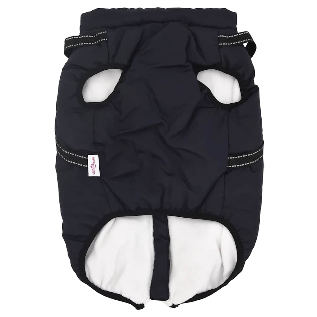 Cappotto Cani Imbracatura Impermeabile Riflettente Blu Navy L68 — miniatura 3 di 8
