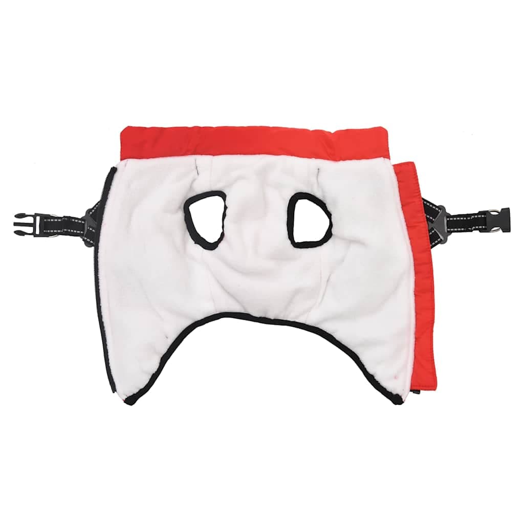 Cappotto Cani Imbracatura Impermeabile Riflettente Rosso L40 — miniatura 2 di 8