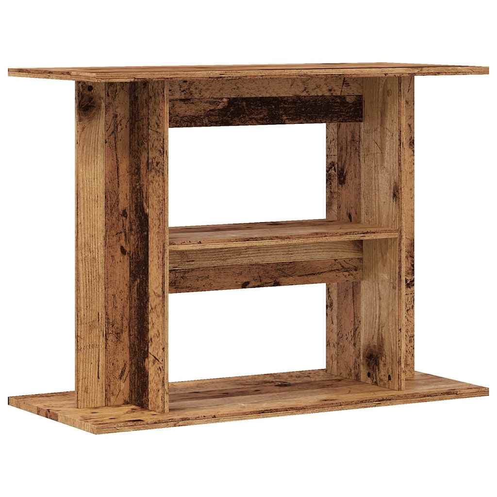 Supporto per acquario in legno antico 80x35x60 cm — miniatura 2 di 9