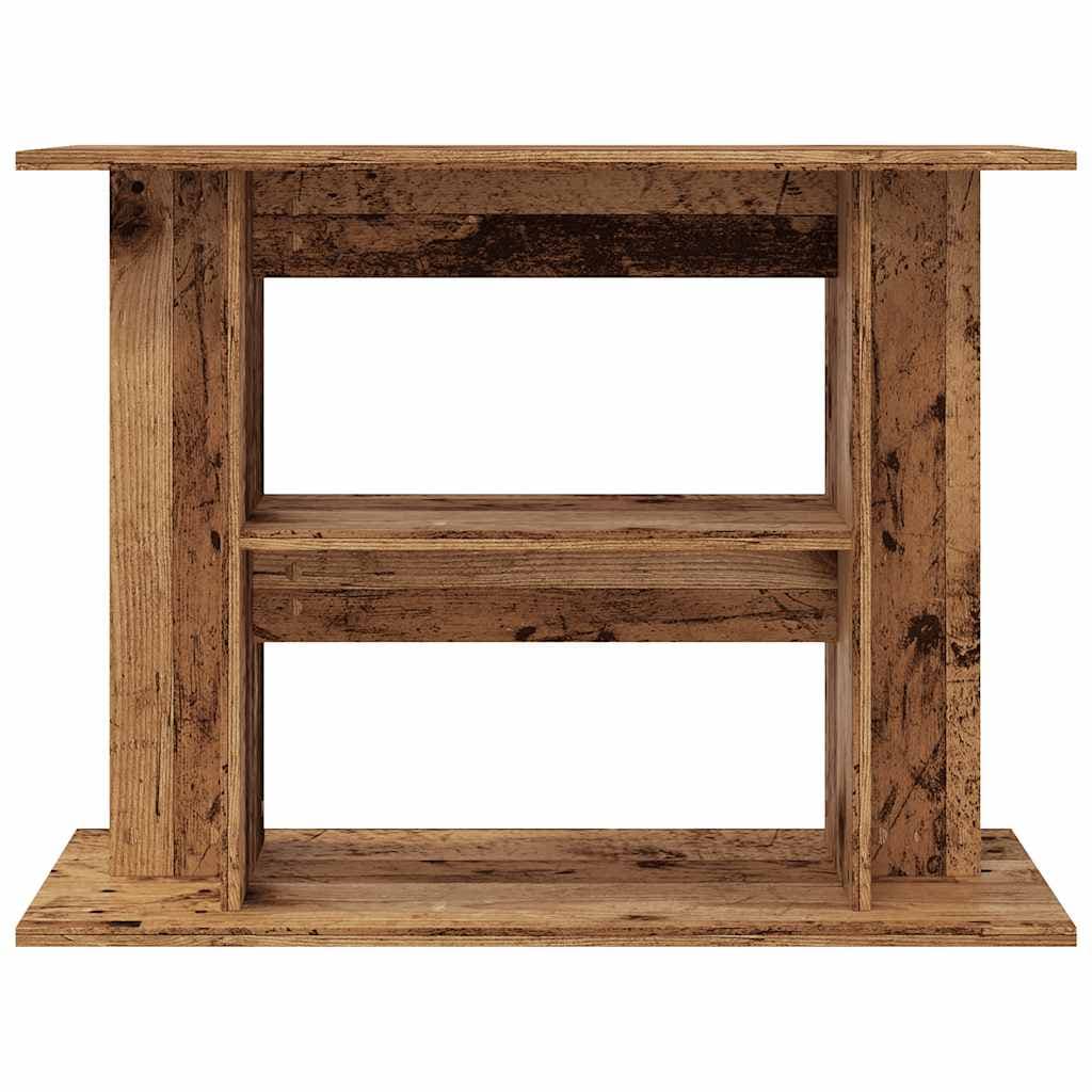 Supporto per acquario in legno antico 80x35x60 cm — miniatura 3 di 9
