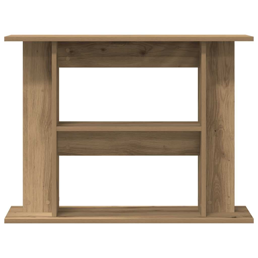 Supporto per acquario artigianale in rovere 80x35x60 cm — miniatura 3 di 9