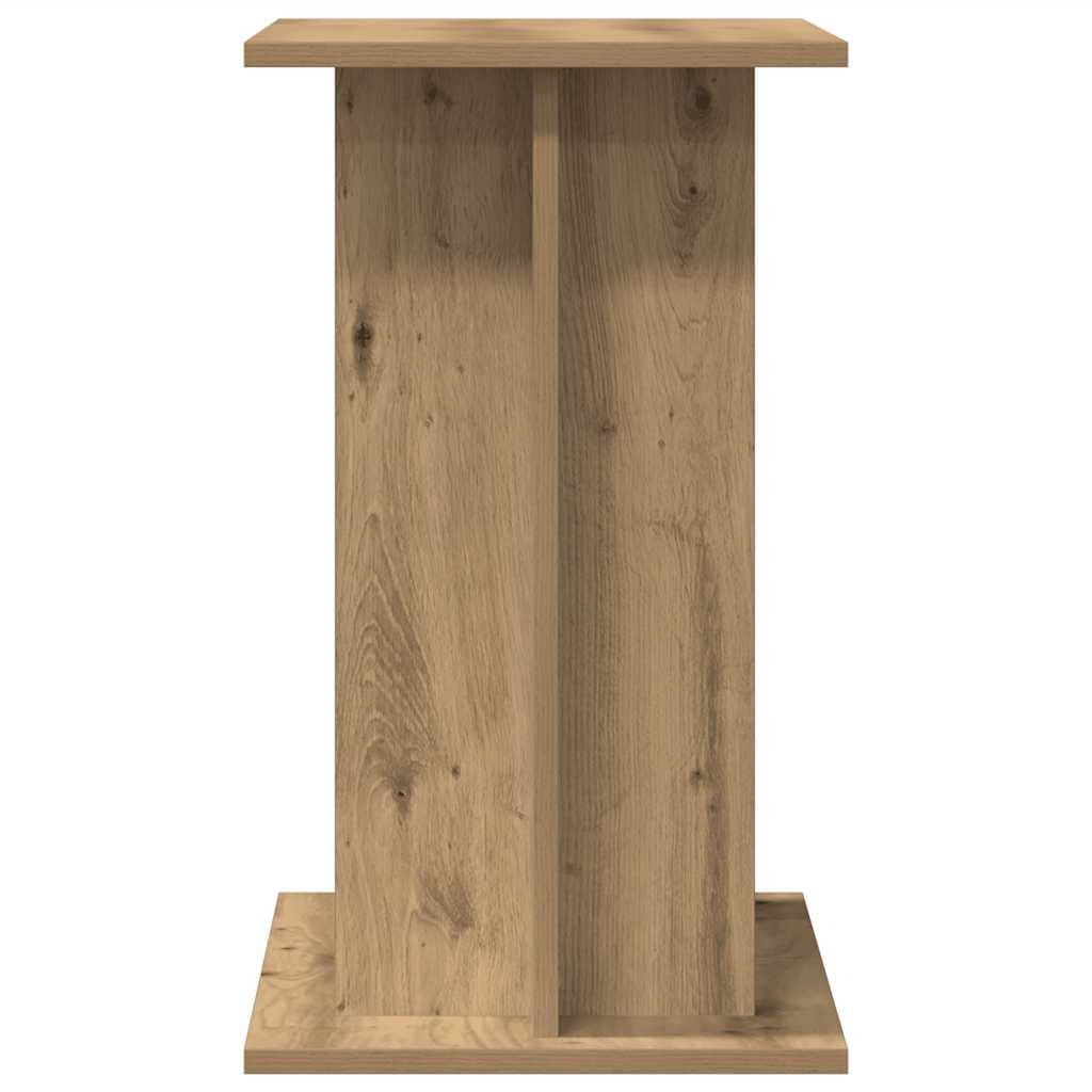 Supporto per acquario artigianale in rovere 80x35x60 cm — miniatura 4 di 9