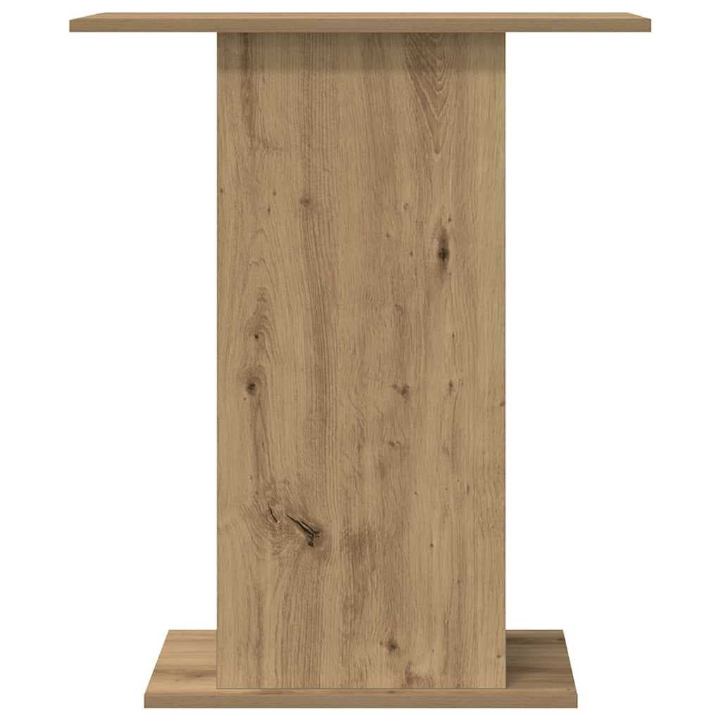 Supporto per acquario artigianale in rovere 36x60,5x72,5 cm — miniatura 3 di 9