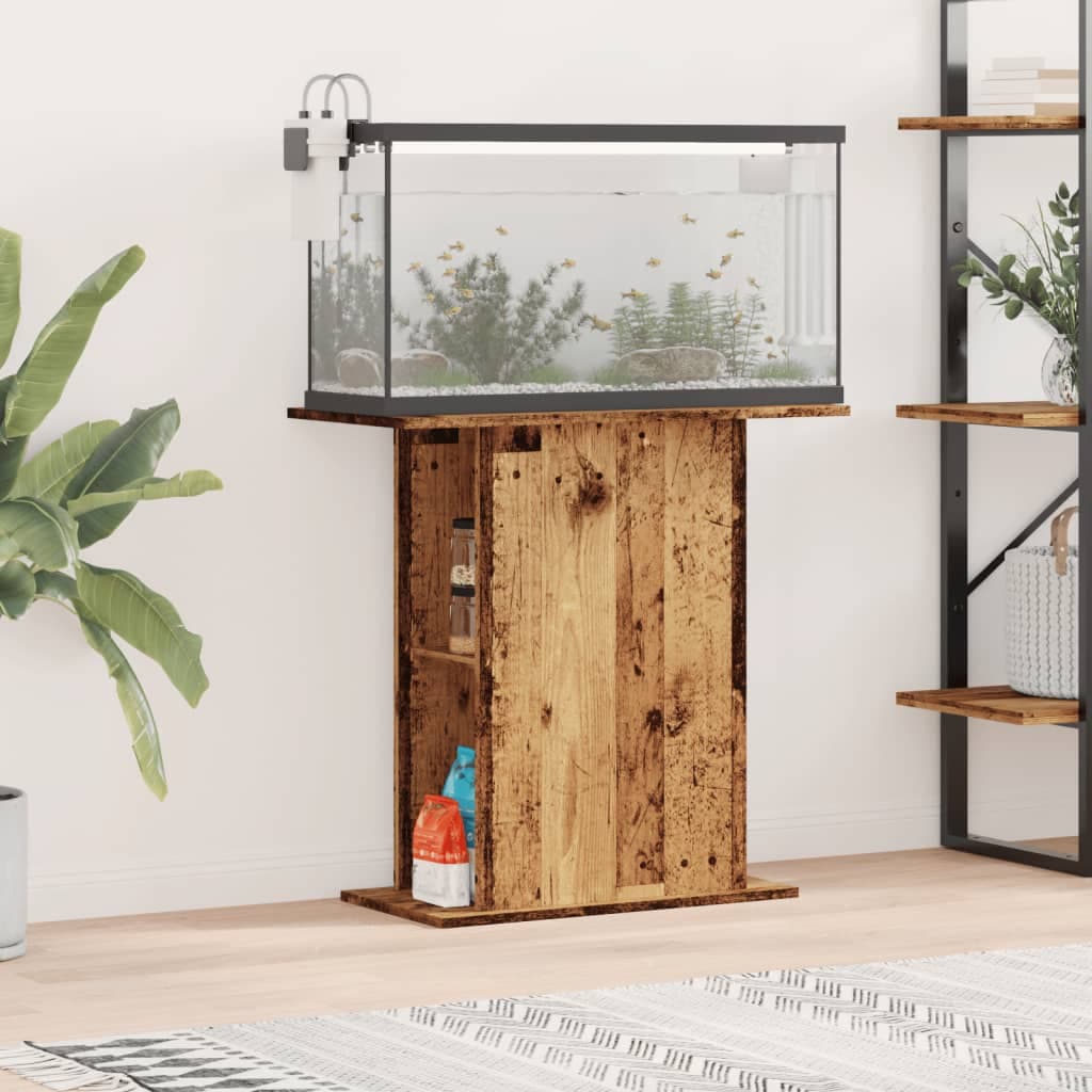 Supporto per acquario in legno vecchio 36x75x72,5 cm — miniatura 1 di 9