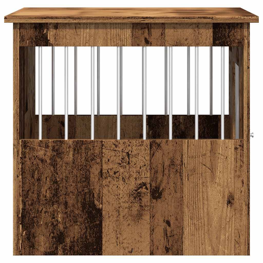 Gabbia Cani da Arredamento Legno Antico Legno Multistrato — miniatura 5 di 10