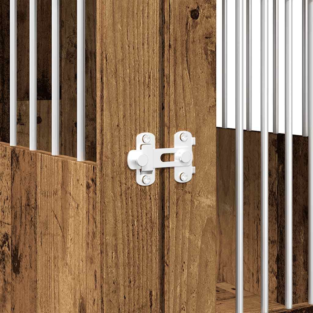 Gabbia Cani da Arredamento Legno Antico Legno Multistrato — miniatura 8 di 10