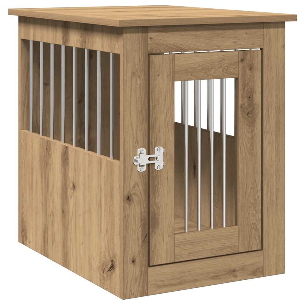 Gabbia Cani Arredamento Rovere Artigianale Legno Multistrato — miniatura 2 di 10