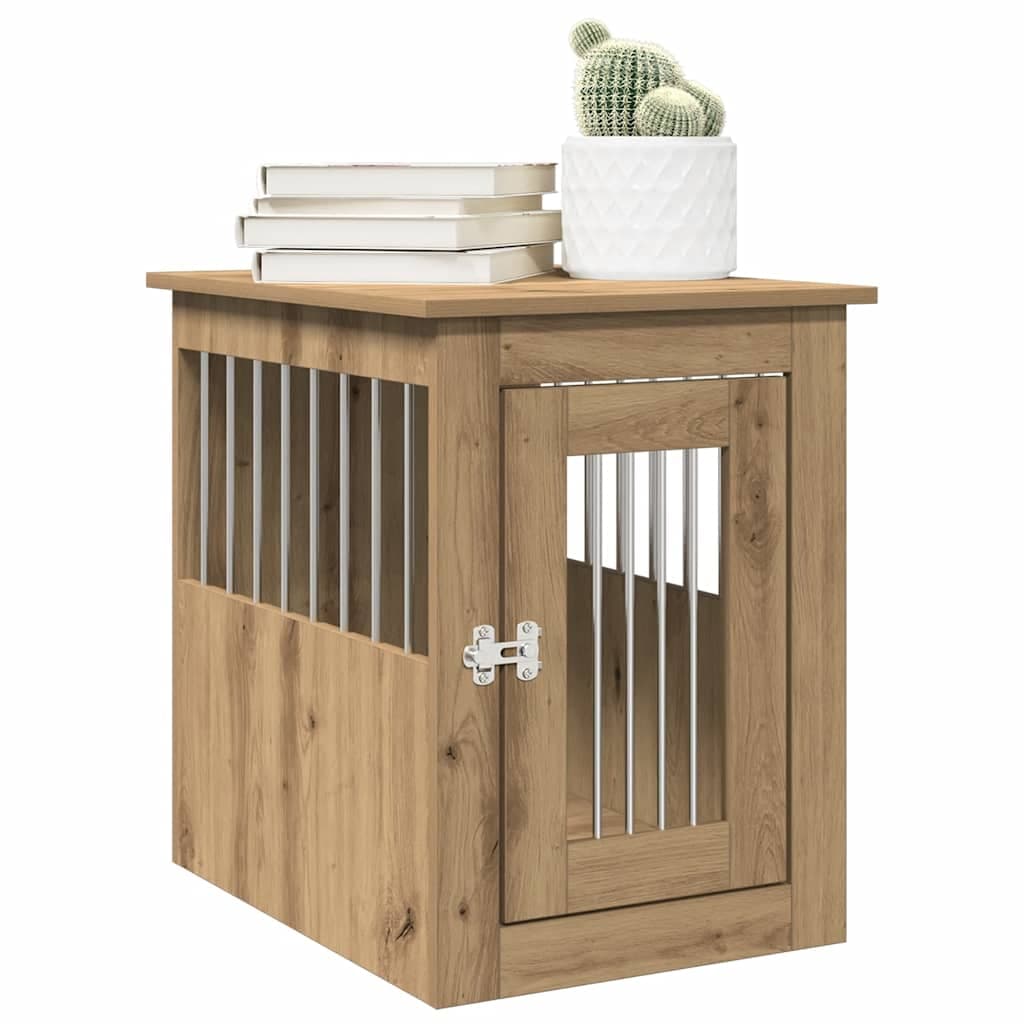 Gabbia Cani Arredamento Rovere Artigianale Legno Multistrato — miniatura 3 di 10