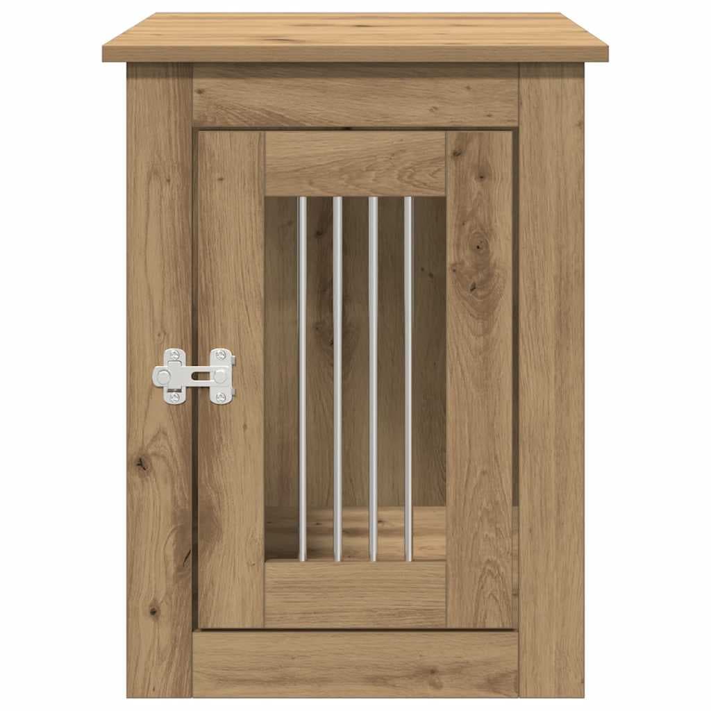 Gabbia Cani Arredamento Rovere Artigianale Legno Multistrato — miniatura 4 di 10