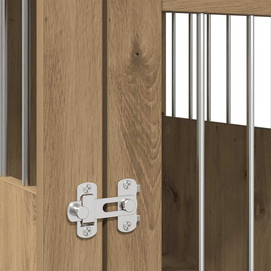 Gabbia Cani Arredamento Rovere Artigianale Legno Multistrato — miniatura 8 di 10