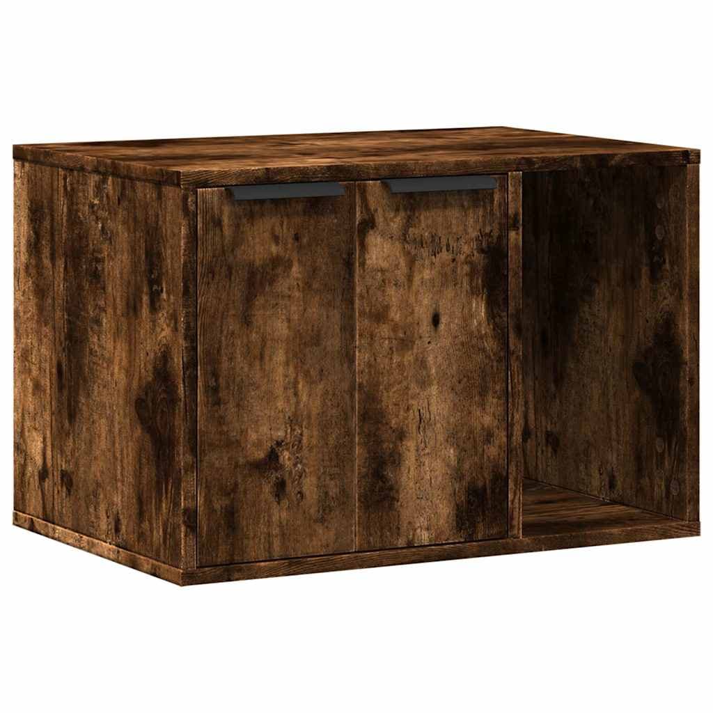 Recinto Lettiera Gatti Rovere Sonoma 60x40x40 cm in Truciolato — miniatura 2 di 10