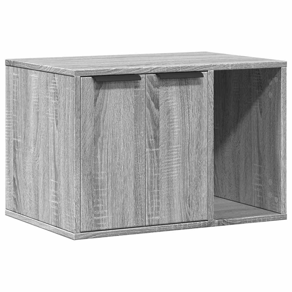 Recinto Lettiera Gatti Grigio Sonoma 60x40x40 cm in Truciolato — foto 2 di 10