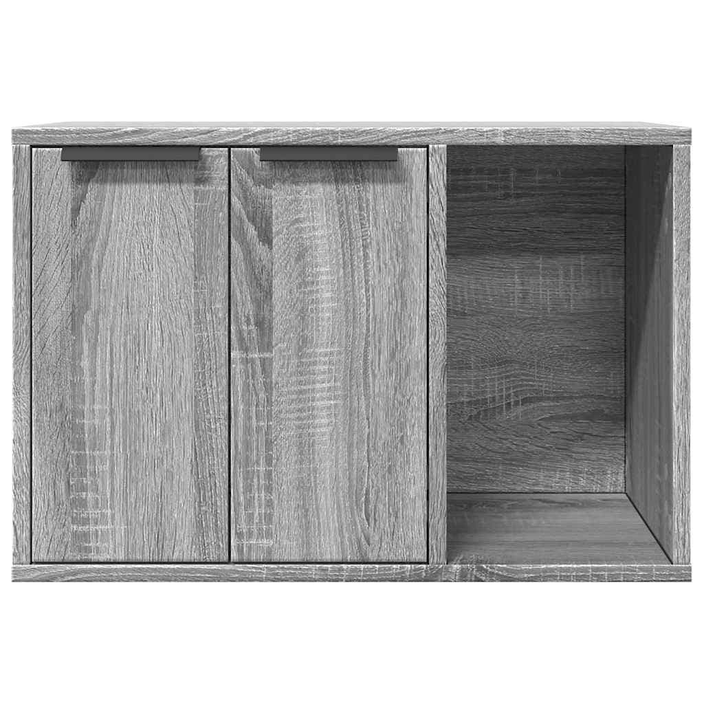 Recinto Lettiera Gatti Grigio Sonoma 60x40x40 cm in Truciolato — foto 4 di 10
