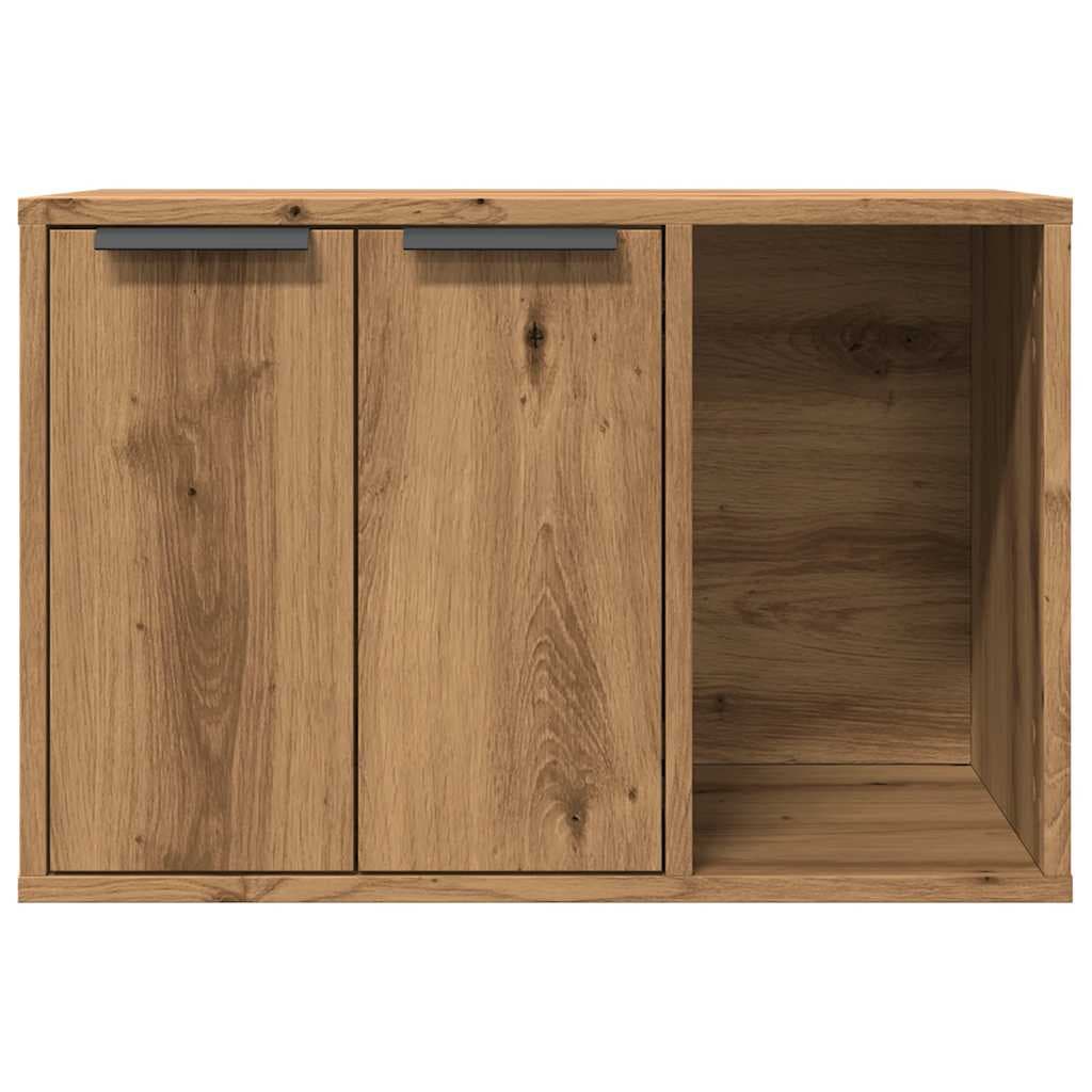Recinto Lettiera Rovere Artigianale 60x40x40 cm in Truciolato — miniatura 4 di 10