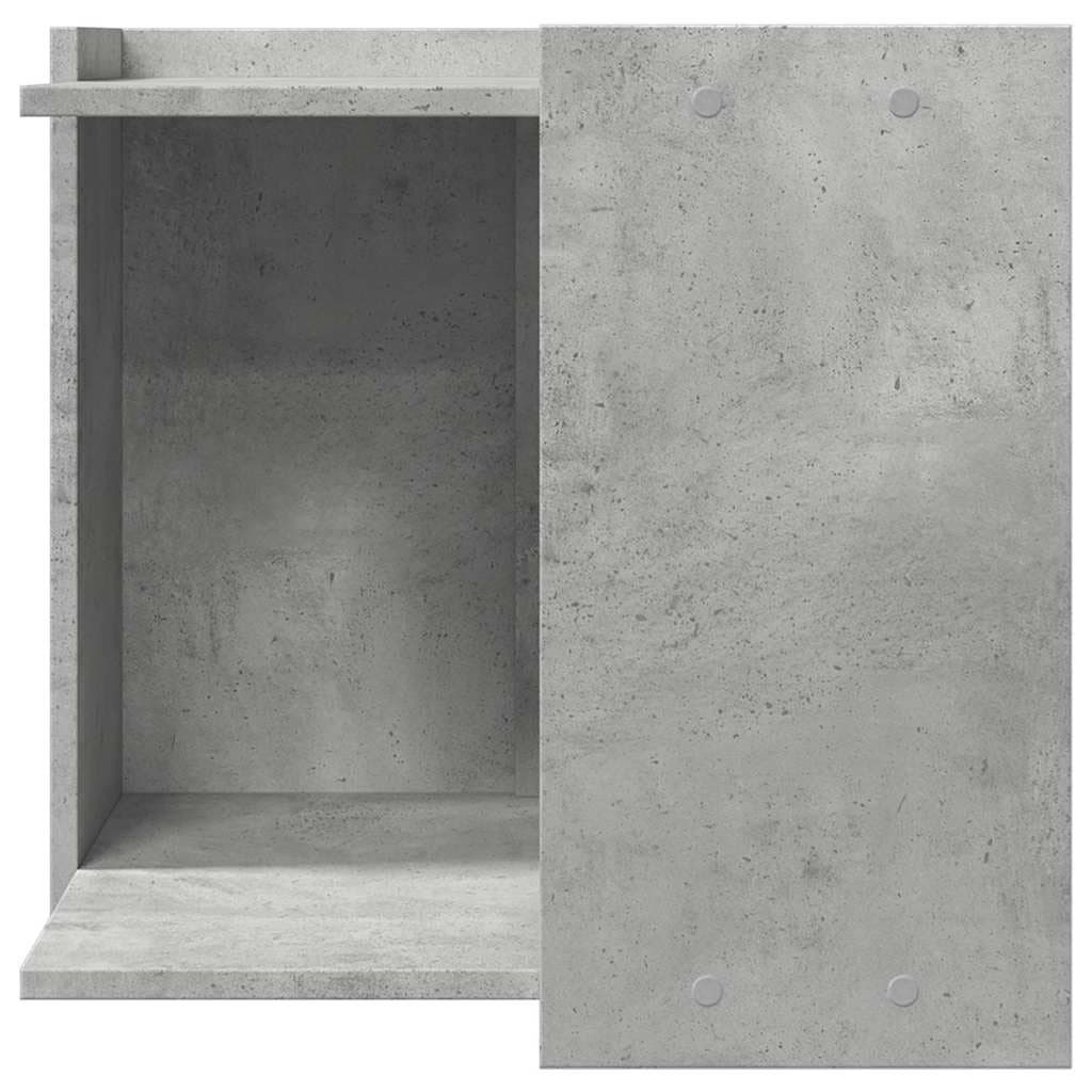 Recinto Lettiera Gatti Grigio Cemento 53x53x51 cm in Truciolato — foto 4 di 9