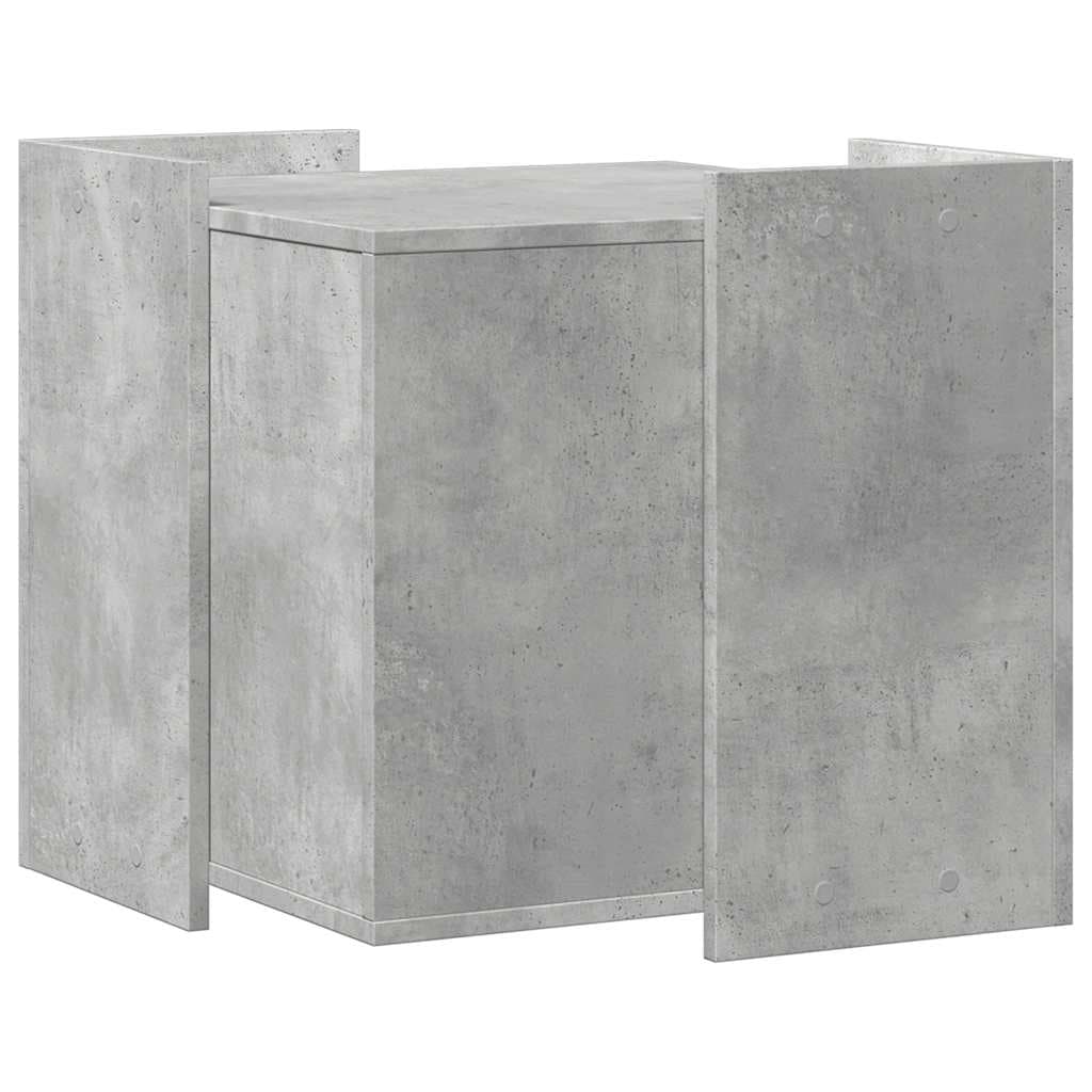 Recinto Lettiera Gatti Grigio Cemento 53x53x51 cm in Truciolato — foto 5 di 9