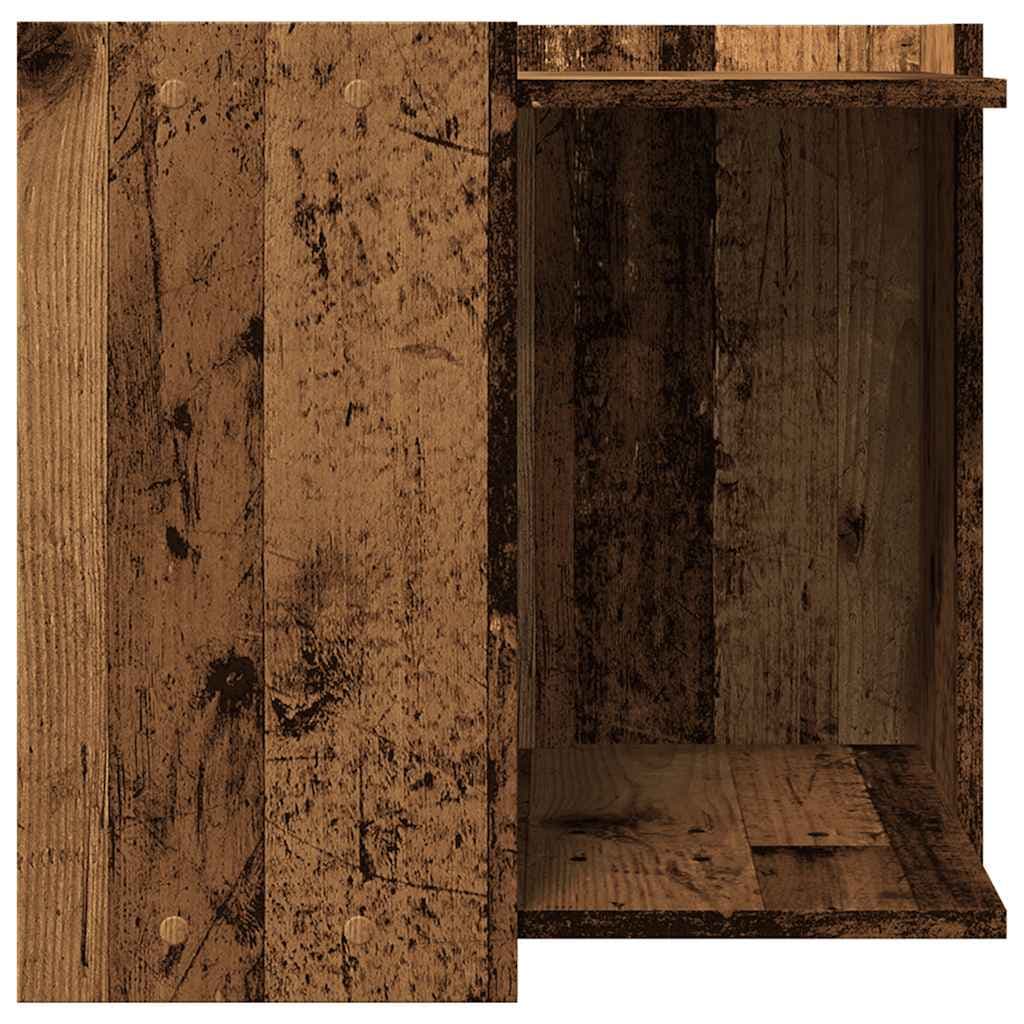 Rifugio per lettiera per gatti Legno antico 53 x 53 x 51 cm — miniatura 6 di 10