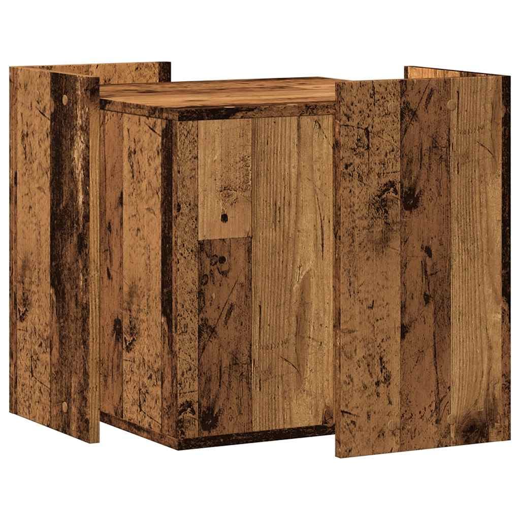 Rifugio per lettiera per gatti Legno antico 53 x 53 x 51 cm — miniatura 5 di 10