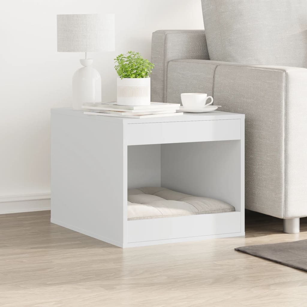 Recinto Lettiera Gatti Bianco 47x59x42 cm in Truciolato — miniatura 3 di 8