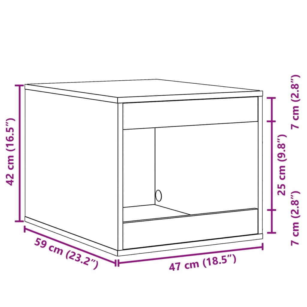 Recinto Lettiera Gatti Bianco 47x59x42 cm in Truciolato — miniatura 8 di 8
