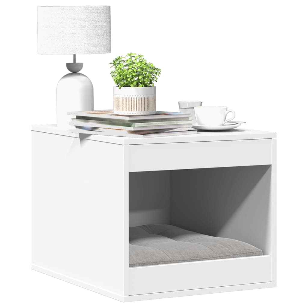 Recinto Lettiera Gatti Bianco 47x59x42 cm in Truciolato — miniatura 1 di 8