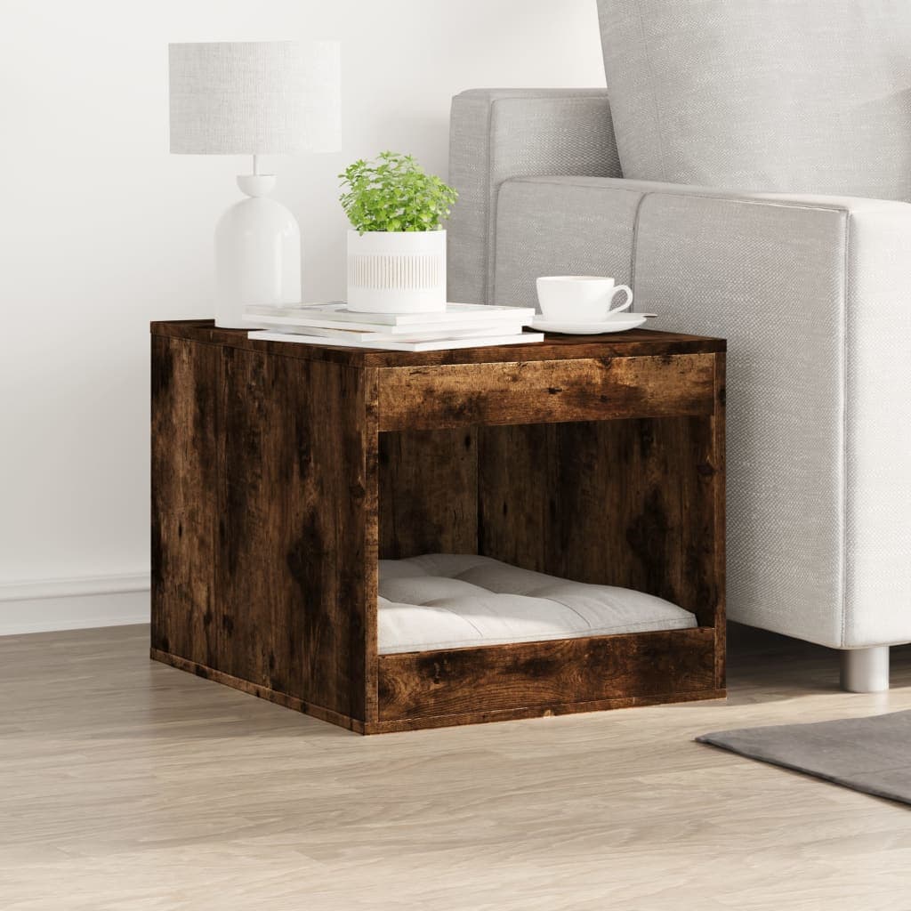 Recinto Lettiera Gatti Rovere Fumo 47x59x42 cm in Truciolato — miniatura 3 di 8