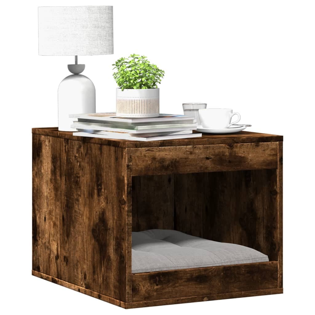 Recinto Lettiera Gatti Rovere Fumo 47x59x42 cm in Truciolato — miniatura 1 di 8
