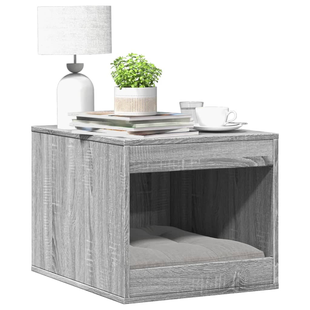 Recinto Lettiera Gatti Grigio Sonoma 47x59x42 cm in Truciolato — miniatura 1 di 8