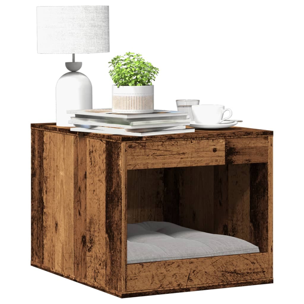 Recinto Lettiera Gatti Legno Vecchio 47x59x42 cm in Truciolato — miniatura 1 di 8