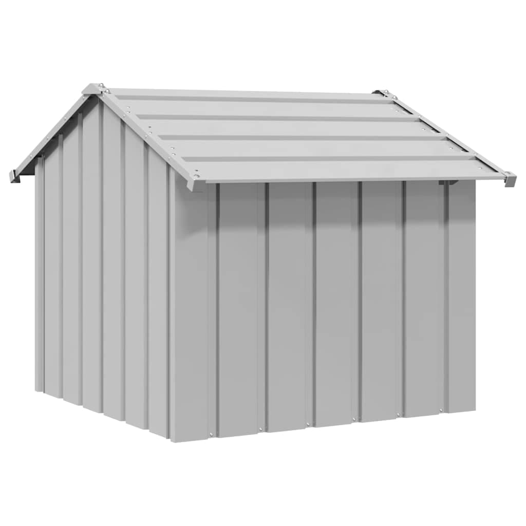 Casetta per Cani con Tetto 85x107x81 cm Acciaio Zincato — miniatura 3 di 6
