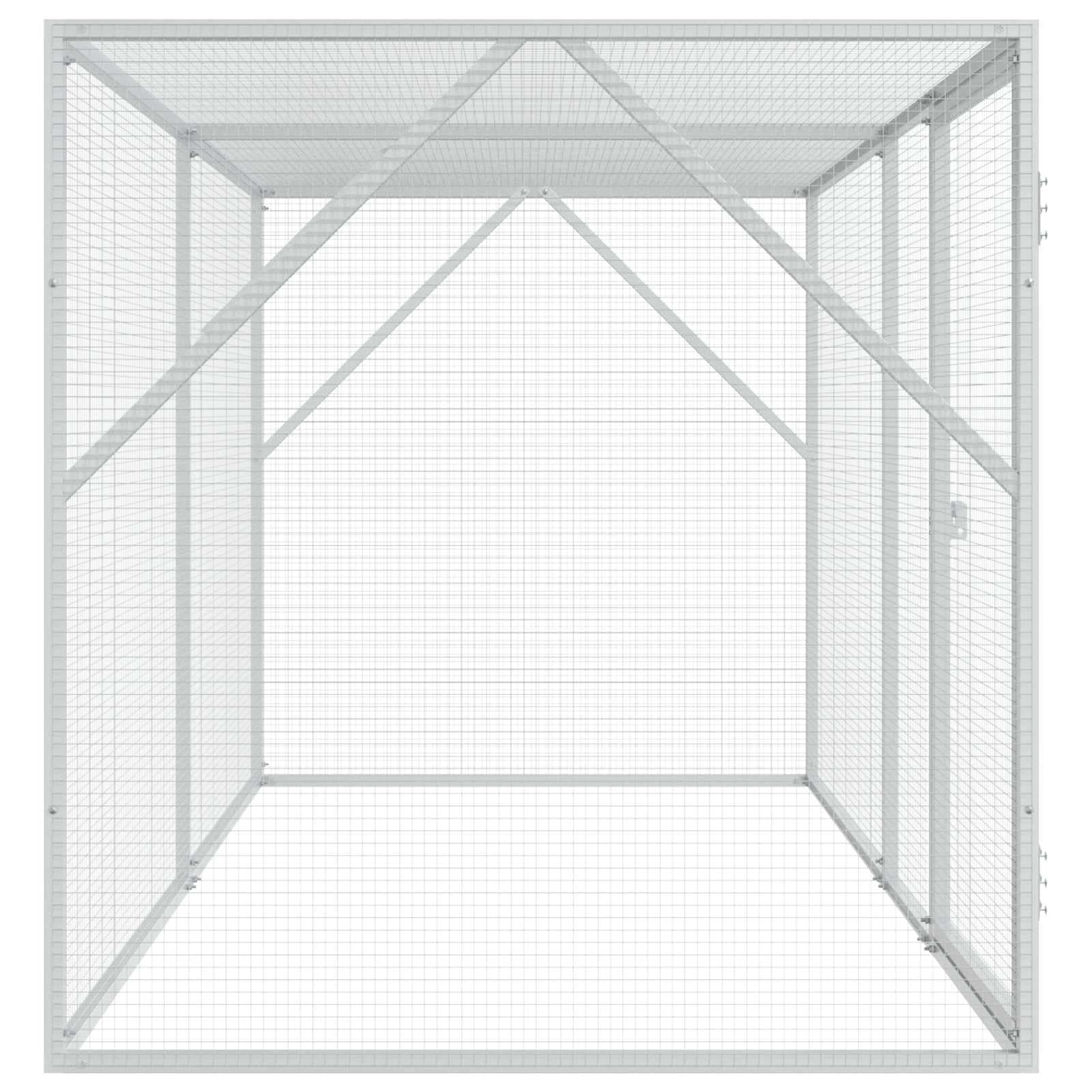 Gabbia per uccelli Argento 208 x 102 x 108 cm — miniatura 4 di 6