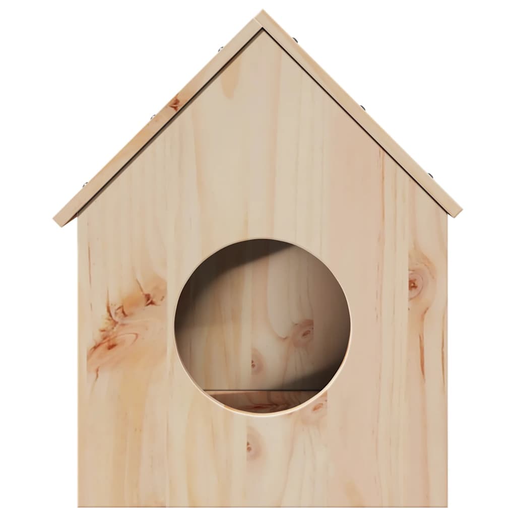 Cuccia per Gatti 41x50x50 cm in Legno Massello di Pino — foto 2 di 5