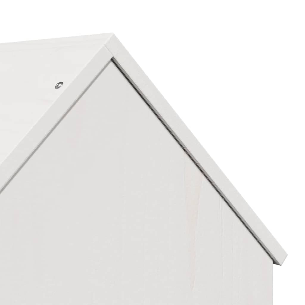 Cuccia per Gatti Bianca 41x50x50 cm in Legno Massello di Pino — foto 4 di 5