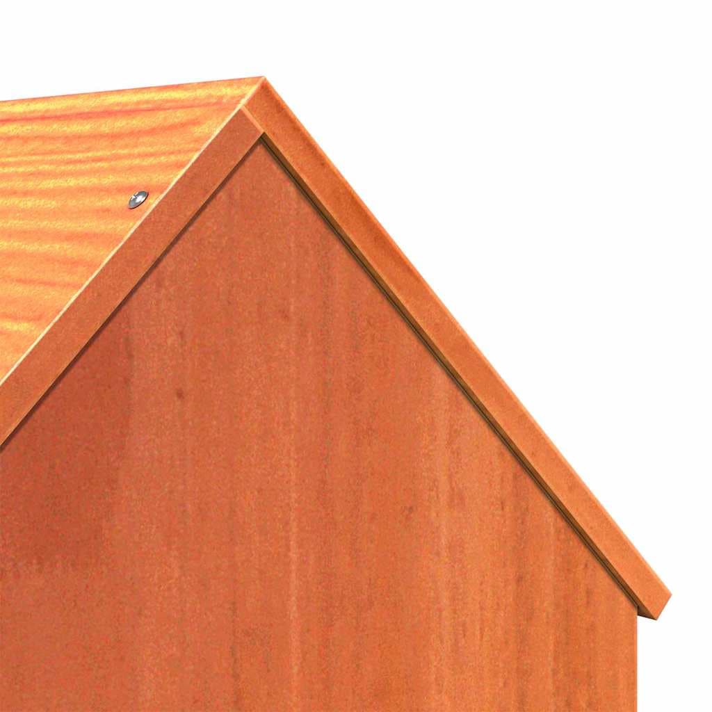 Cuccia per Gatti Marrone Cera 41x50x50cm Legno Massello di Pino — miniatura 4 di 5