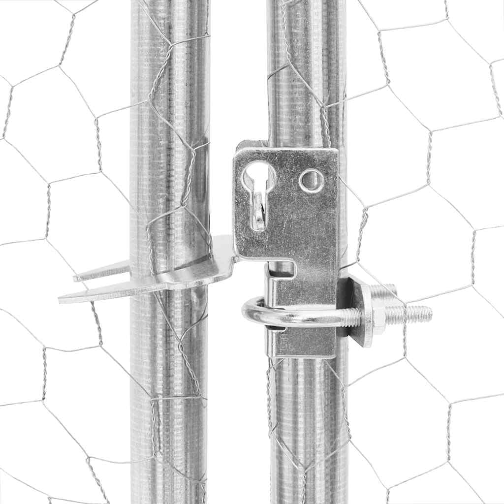 Cuccia per cani da esterno con porta 2x2x1 m in acciaio zincato — miniatura 5 di 6